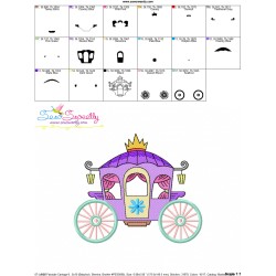Embroidery Design Pattern - Fairytale Carriage-9-3