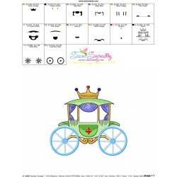 Embroidery Design Pattern - Fairytale Carriage-7-3