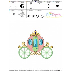 Embroidery Design Pattern - Fairytale Carriage-6-3