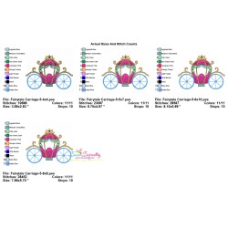 Embroidery Design Pattern - Fairytale Carriage-5-2