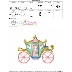 Embroidery Design Pattern - Fairytale Carriage-4-3