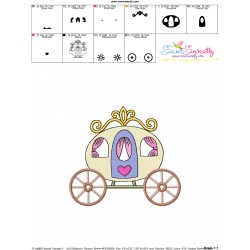 Embroidery Design Pattern - Fairytale Carriage-3-3
