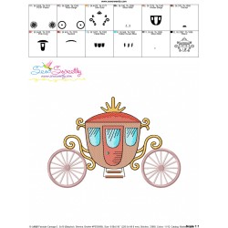 Embroidery Design Pattern - Fairytale Carriage-2-3