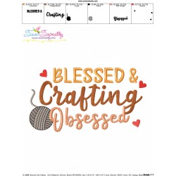 Embroidery Design Pattern - Blessed And Crafting Obsessed-3