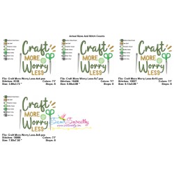 Embroidery Design Pattern - Craft More Worry Less-2