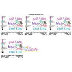 Embroidery Design Pattern - Just A Girl Who Loves Crafting-2
