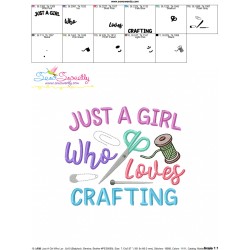 Embroidery Design Pattern - Just A Girl Who Loves Crafting-3