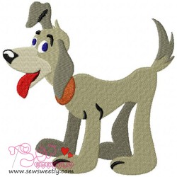 Blue Eyes Dog Embroidery  Design-1