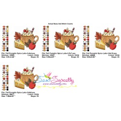 Embroidery Design Pattern - Fall Pumpkin Spice Latte-3-2