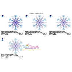 Artistic Snowflake-6 Embroidery Design Pattern-2