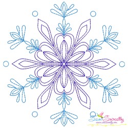 Artistic Snowflake-6 Embroidery Design Pattern-1