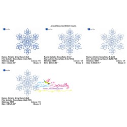 Artistic Snowflake-5 Embroidery Design Pattern-2