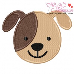 Dog Face Embroidery  Design-1
