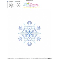 Artistic Snowflake-4 Embroidery Design Pattern-3