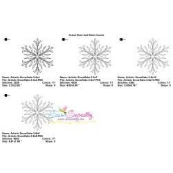 Artistic Snowflake-3 Embroidery Design Pattern-2