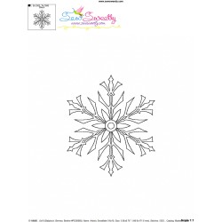 Artistic Snowflake-3 Embroidery Design Pattern-3