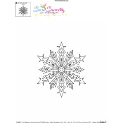 Artistic Snowflake-2 Embroidery Design Pattern-3
