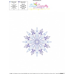 Artistic Snowflake-1 Embroidery Design Pattern-3