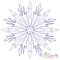 Artistic Snowflakes Embroidery Design Bundle-6