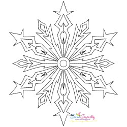 Artistic Snowflakes Embroidery Design Bundle-11