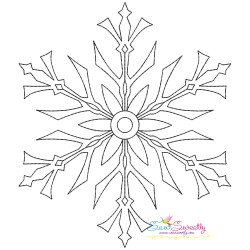 Artistic Snowflakes Embroidery Design Bundle-9