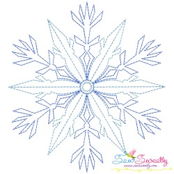 Artistic Snowflakes Embroidery Design Bundle-8