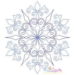 Artistic Snowflakes Embroidery Design Bundle-2