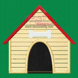 Dog House Applique Design Pattern-1