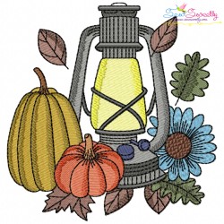 Fall Pumpkins Embroidery Design Bundle-4