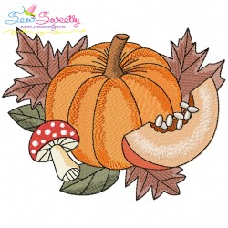 Fall Pumpkins Embroidery Design Bundle-6