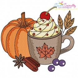 Fall Pumpkins Embroidery Design Bundle-8