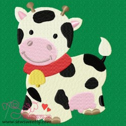 Farm Friend-Cow Embroidery  Design-1