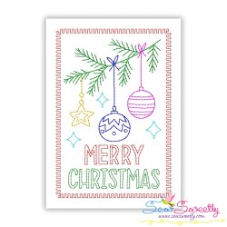 Christmas Cardstock Embroidery Design Bundle-3