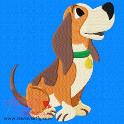 Happy Dog Embroidery  Design-1