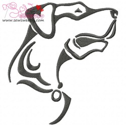 Wild Dog Embroidery  Design-1
