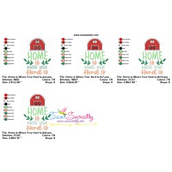 Farm Embroidery Design Pattern - Home Is Where Your Herd Is-2