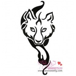 Wild Wolf-3 Embroidery  Design-1