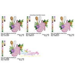 Embroidery Design Pattern- Floral Kitchen-9-2