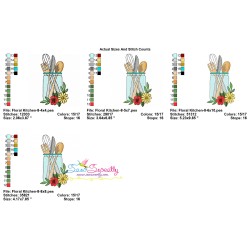 Embroidery Design Pattern- Floral Kitchen-8-2