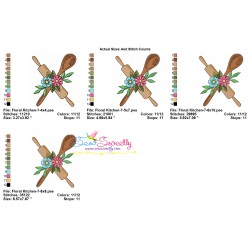Embroidery Design Pattern- Floral Kitchen-7-2