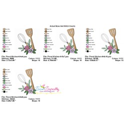 Embroidery Design Pattern- Floral Kitchen-6-2