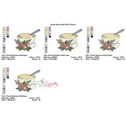 Embroidery Design Pattern- Floral Kitchen-5-2