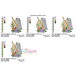 Embroidery Design Pattern- Floral Kitchen-3-2