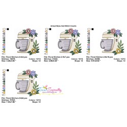 Embroidery Design Pattern- Floral Kitchen-2-2