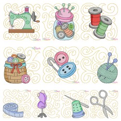 Embroidery Design Bundle- Sewing Blocks-1