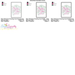 Cardstock Embroidery Design - Thank You Greeting Card-10-2