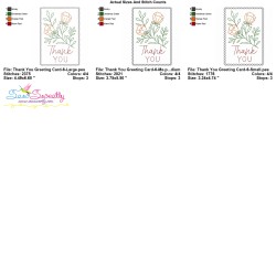 Cardstock Embroidery Design - Thank You Greeting Card-6-2