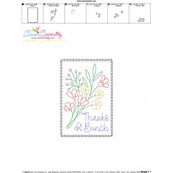 Cardstock Embroidery Design - Thank You Greeting Card-3-3