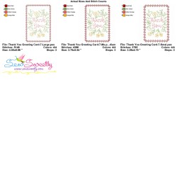 Cardstock Embroidery Design - Thank You Greeting Card-7-2