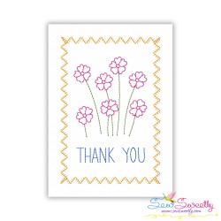 Cardstock Embroidery Design - Thank You Greeting Cards Bundle-8